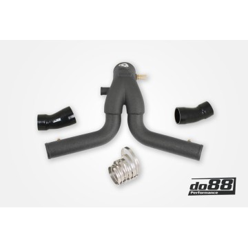Porsche 911 Turbo (991.2) 2015- Y-Pipe, Black for OEM IC