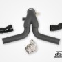 Porsche 911 Turbo (991.2) 2015- Y-Pipe, Black for OEM IC