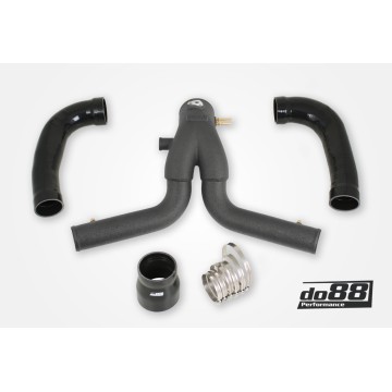 Porsche 911 Turbo (991.1) 2013-15 Y-Pipe, Black for do88 IC