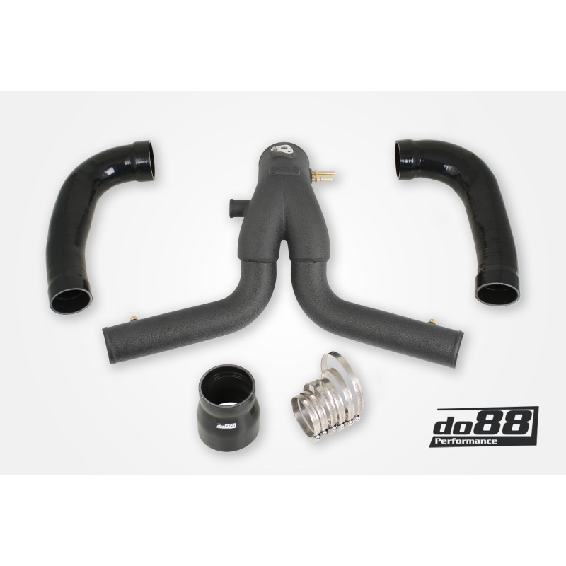 Porsche 911 Turbo (991.1) 2013-15 Y-Pipe, Black for do88 IC