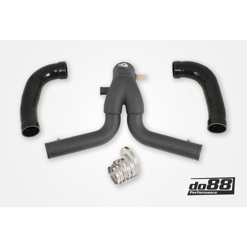 Porsche 911 Turbo (991.2) 2015- Y-Pipe, Black for do88 IC