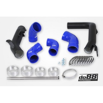 Volvo S60 V60 XC60 V90 S90 XC90 SPA Pressure pipes, Diesel, OEM IC, Blue hoses