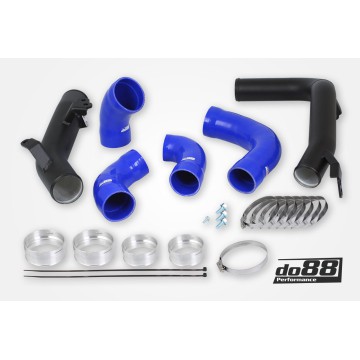 Volvo S60 V60 XC60 V90 S90 XC90 SPA Pressure pipes, Petrol, OEM IC, Blue hoses