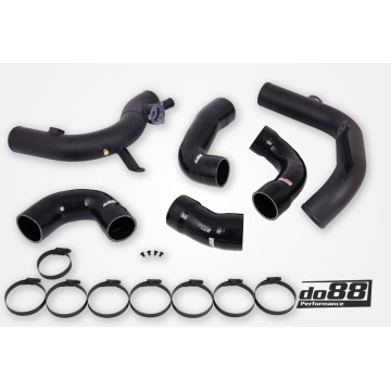 VAG 2.0 TSI EA888 Gen4 (300hp+) OEM IC Pressure pipes, Black hoses
