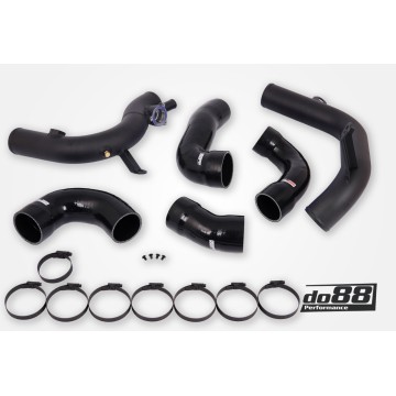VAG 2.0 TSI EA888 Gen4 (300hp+) do88 IC Pressure pipes, Black hoses