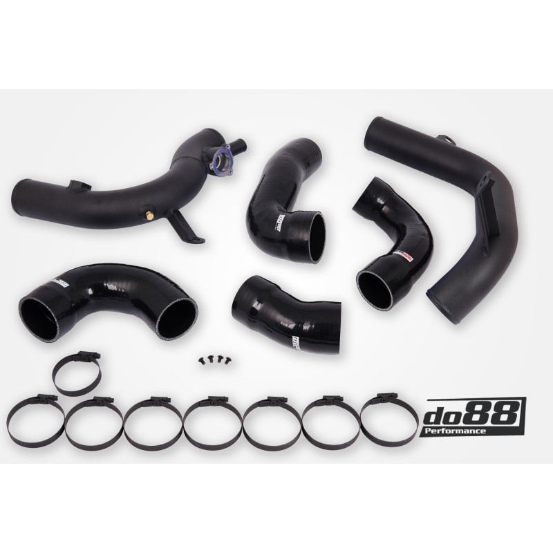 VAG 2.0 TSI EA888 Gen4 (300hp+) do88 IC Pressure pipes, Black hoses
