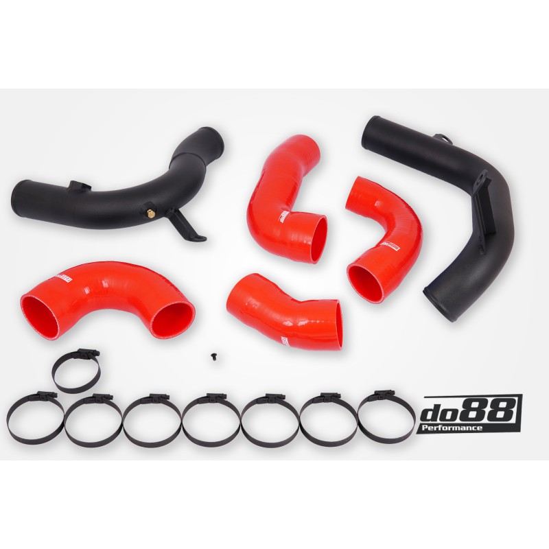 VAG 2.0 TSI EA888 Gen4 (245hp) do88 IC Pressure pipes, Red hoses