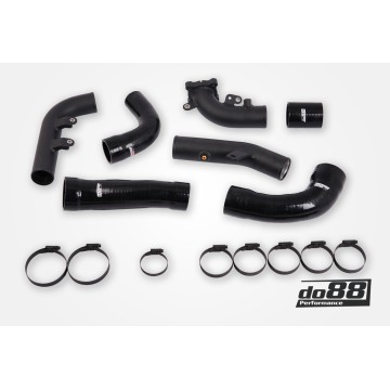 Toyota Yaris GR Pressure pipes for do88 IC, Black hoses