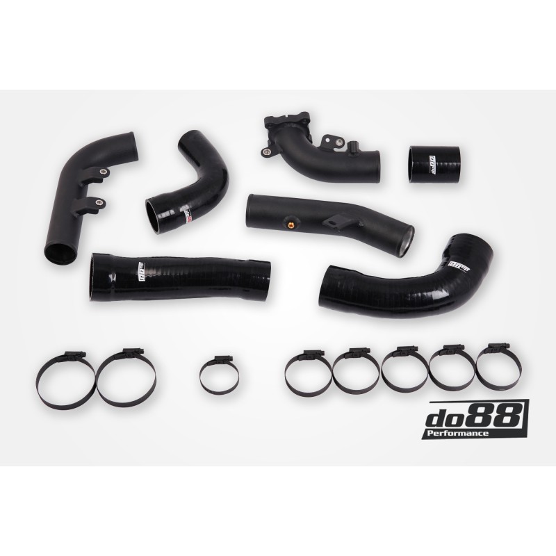 Toyota Yaris GR Pressure pipes for do88 IC, Black hoses