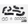 Toyota Yaris GR Pressure pipes for do88 IC, Black hoses