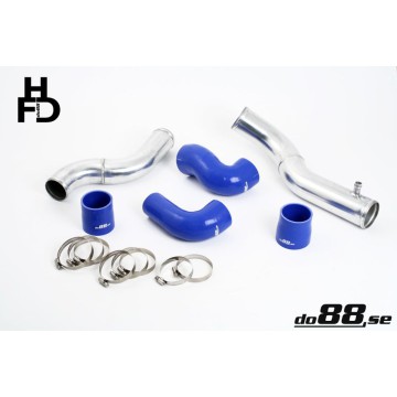 Volvo 7/940 Turbo Top Connection pipe kit ,blue hoses ,3'' throttle body