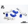 Volvo 7/940 Turbo Top Connection pipe kit ,blue hoses ,3'' throttle body