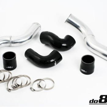 Volvo 7/940 Turbo Top Connection pipe kit ,black hoses ,3'' throttle body
