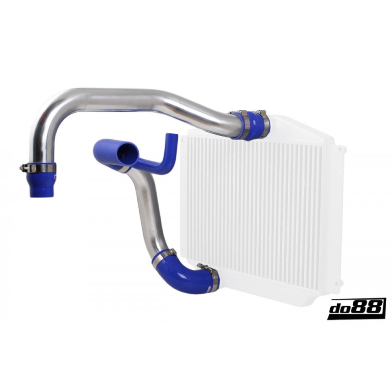 Volvo 850/SVC70 Turbo Pressure pipes, blue hoses, 76mm throttle body