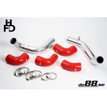 Volvo 7/940 Turbo Center Connection pipe kit ,red hoses ,standard throttle body