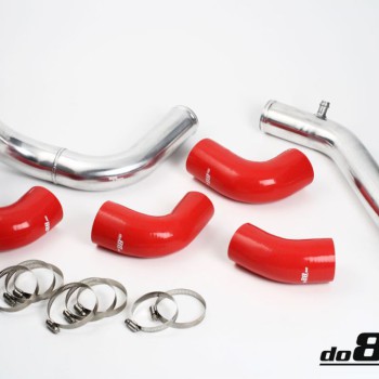 Volvo 7/940 Turbo Center Connection pipe kit ,red hoses ,3'' throttle body