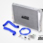 BMW M3 E46 Radiator Aluminum, Blue hose