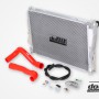 BMW M3 E46 Radiator Aluminum, Red hose