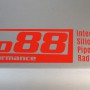 do88 red sticker 300x75mm