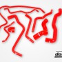 SAAB 9-3 Turbo T7 99-03 Coolant hoses Red