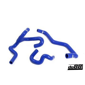 SAAB 9-5 98-10 Heater hoses for cars with water valve Blue