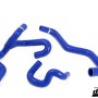 SAAB 9-5 98-10 Heater hoses for cars with water valve Blue