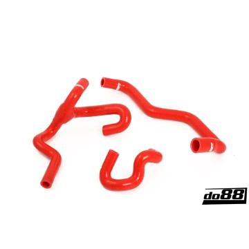 SAAB 9-5 98-10 Heater hoses for cars with water valve Red