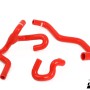 SAAB 9-5 98-10 Heater hoses for cars with water valve Red