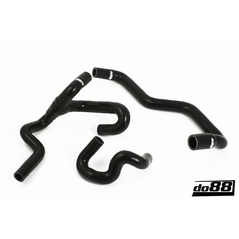 SAAB 9-5 98-10 Heater hoses for cars with water valve Black