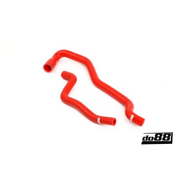 SAAB 9-5 98-10 Heater hoses for cars without water valve Red