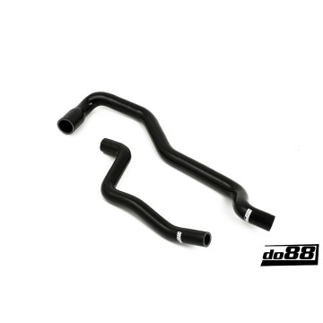 SAAB 9-5 98-10 Heater hoses for cars without water valve Black