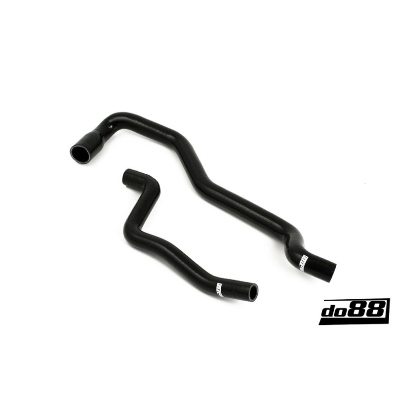 SAAB 9-5 98-10 Heater hoses for cars without water valve Black