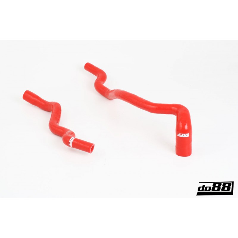 Saab 900 / 9-3 RHD Heater core hoses Red