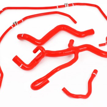 Volvo C30/C70/S40/V50 Turbo Automatic 04-13 Coolant hoses Red