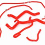 Volvo C30/C70/S40/V50 Turbo Automatic 04-13 Coolant hoses Red