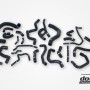 AUDI SEAT SKODA VW 1.8 / 2.0 TSI (MQB) Coolant hoses (24 pcs) Black