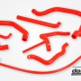 SAAB 900 Turbo 16 84-93 Coolant hoses Red