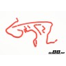 Audi S3 1.8T 1999-2001 Vacuum hoses Red