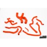 BMW M3 E90 E92 Coolant hoses Red