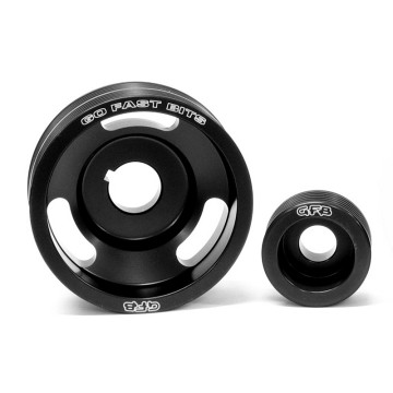 2-piece underdrive pulley kit (Crank and alternator pulleys & belts. Suits WRX/STi MY94-07, Forester MY98-07, Legacy MY03-07)