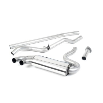 Audi Coupe UR quattro 10v Turbo 1981 1989 Downpipe-back Non-resonated (louder). Cerakote Black OEM-Style Tips. Requires 4 holes to be drilled into the boot floor to allow fitment of the new Milltek Sport exhaust hangers