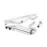 Audi Coupe UR quattro 10v Turbo 1981 1989 Downpipe-back Non-resonated (louder). Cerakote Black OEM-Style Tips. Requires 4 holes to be drilled into the boot floor to allow fitment of the new Milltek Sport exhaust hangers