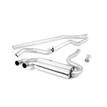 Audi Coupe UR quattro 20v Turbo 1989 1991 Downpipe-back Non-resonated (louder). Cerakote Black OEM-Style Tips. Requires 4 holes to be drilled into the boot floor to allow fitment of the new Milltek Sport exhaust hangers