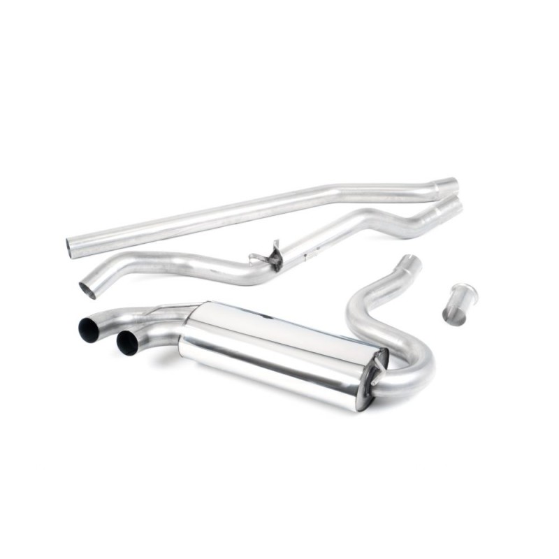 Audi Coupe UR quattro 20v Turbo 1989 1991 Downpipe-back Non-resonated (louder). Cerakote Black OEM-Style Tips. Requires 4 holes to be drilled into the boot floor to allow fitment of the new Milltek Sport exhaust hangers