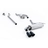 Audi Coupe UR Quattro 20V - Resonated Downpipe-Back Exhaust System - Cerakote Black