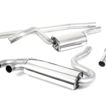 Audi Coupe UR quattro 10v Turbo 1981 1989 Downpipe-back Resonated (quieter). Titanium OEM-Style Tips. Requires 4 holes to be drilled into the boot floor to allow fitment of the new Milltek Sport exhaust hangers