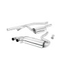 Audi Coupe UR quattro 20v Turbo 1989 1991 Downpipe-back Resonated (quieter). Titanium OEM-Style Tips. Requires 4 holes to be drilled into the boot floor to allow fitment of the new Milltek Sport exhaust hangers