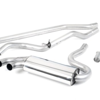 Audi Coupe UR quattro 20v Turbo 1989 1991 Downpipe-back Non-resonated (louder). Titanium OEM-Style Tips. Requires 4 holes to be drilled into the boot floor to allow fitment of the new Milltek Sport exhaust hangers