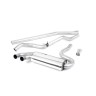 Audi Coupe UR quattro 20v Turbo 1989 1991 Downpipe-back Non-resonated (louder). Titanium OEM-Style Tips. Requires 4 holes to be drilled into the boot floor to allow fitment of the new Milltek Sport exhaust hangers