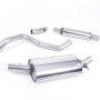 Volkswagen Golf Mk1 GTi 1976 1983 Downpipe-back Resonated (quieter) for fitment to the OE downpipe